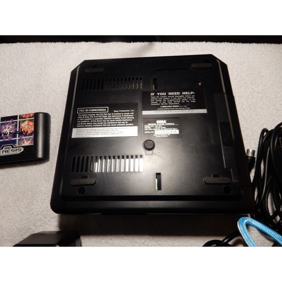 SEGA Genesis II Console Black-q1 Complete With 4 Games. 2 Controller, All Wires! - Picture 10 of 14